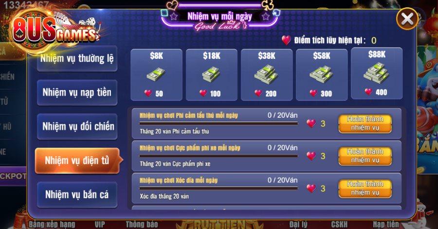 Bầu Cua 8US - Game Hay, Chơi Vui, Trúng Thưởng Khủng 3 8US.VN Cơ hội tham gia nhận nhiều ưu điểm giá trị